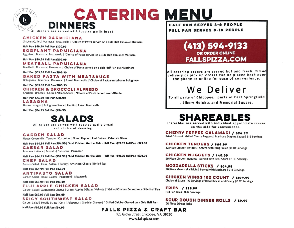 Menu Falls Pizza And Craft Bar-1