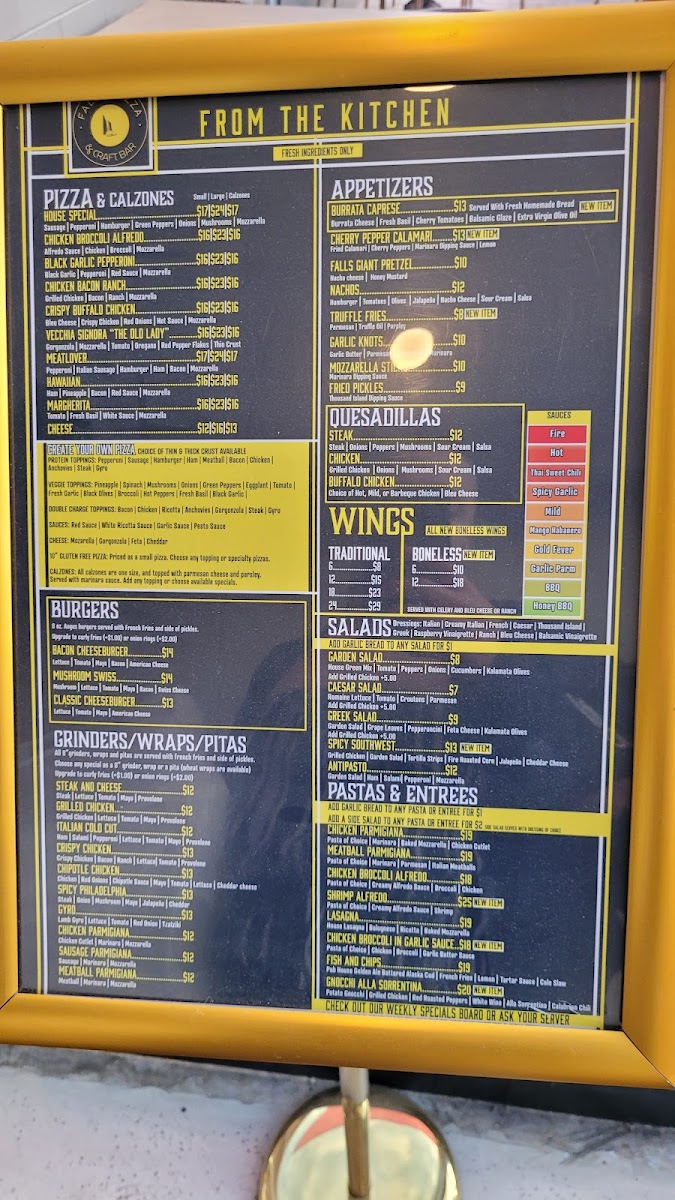 Menu Falls Pizza And Craft Bar-3